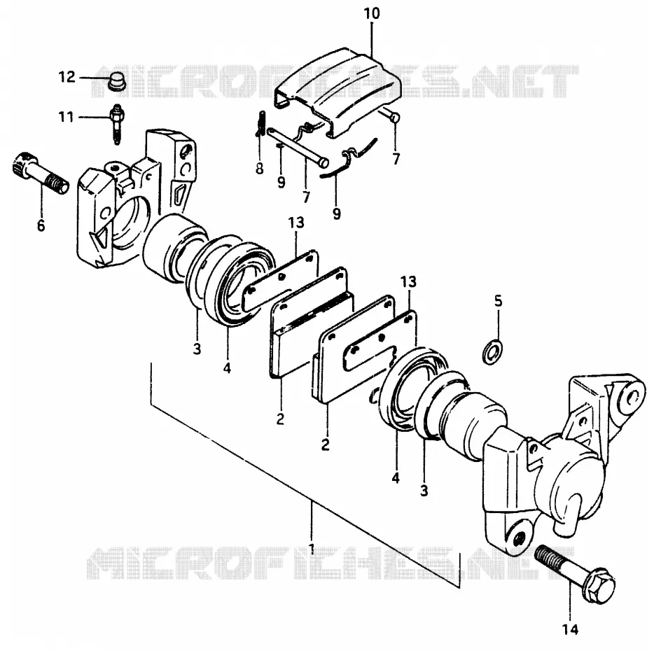 ETRIER DE FREIN ARRIERE (E24) Suzuki MOTO 750 GSX-E 1986  GSX750ESG(F)
