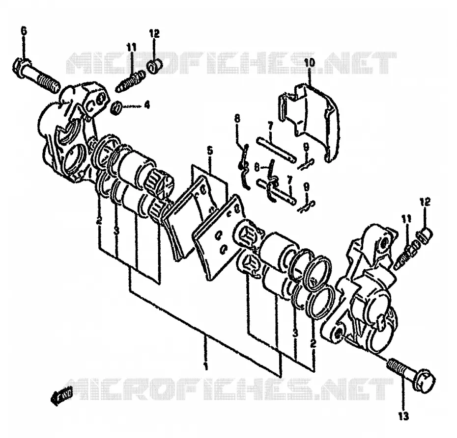 ETRIER DE FREIN AVANT Suzuki MOTO 750 GSX-F 1993  GSX750FP(K-T)