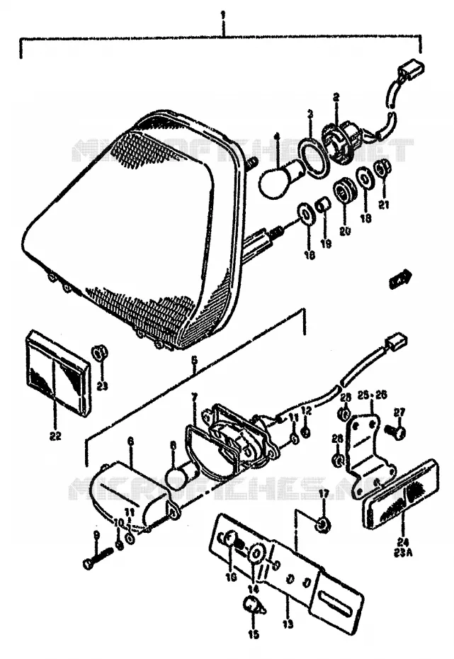FEU ARRIERE Suzuki MOTO 750 GSX-F 1992  GSX750FN(K-T)