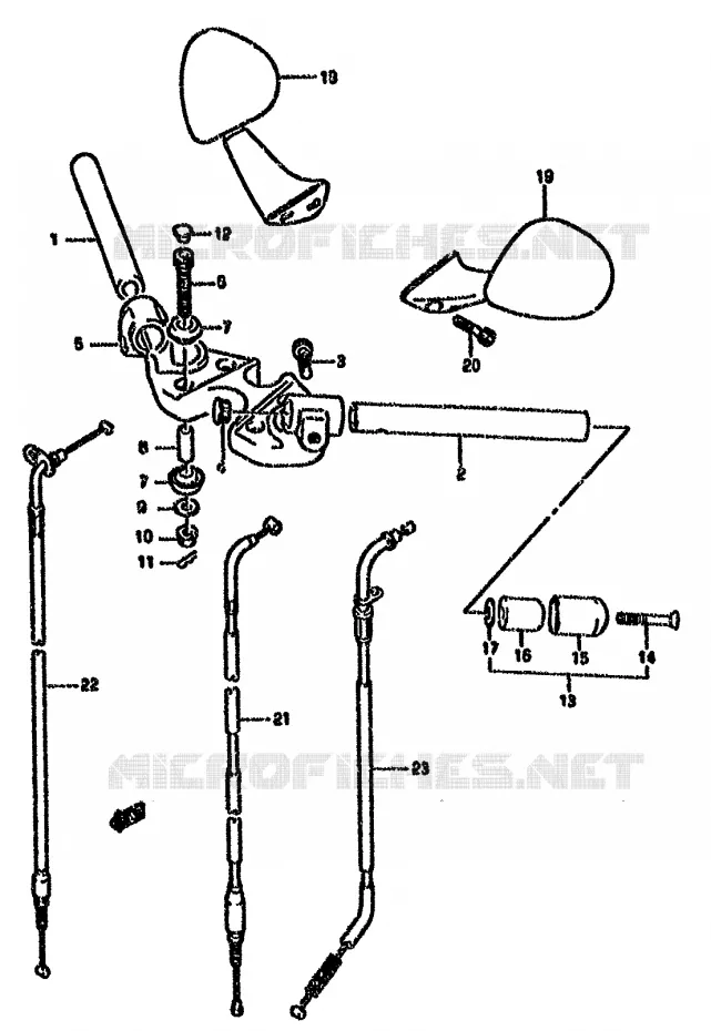 GUIDON (MODELE R) Suzuki MOTO 750 GSX-F 1994  GSX750FR(K-T)