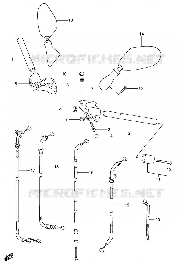 GUIDON Suzuki MOTO 600 GSX-F 2004  GSX600FK4(E2)