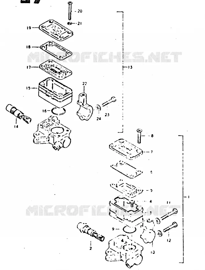 MAITRE CYLINDRE (MODELE X) Suzuki MOTO 250 GT 1992  GT250N(N/X)