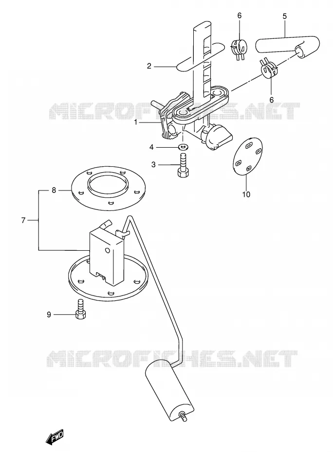 ROBINET D'ESSENCE Suzuki MOTO 750 GSX-F 2006  GSX750FK6(E2)