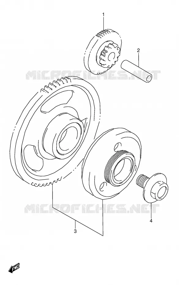ROUE LIBRE DE DEMARREUR Suzuki MOTO 600 GSX-F 1993  GSX600FU2P(E2)