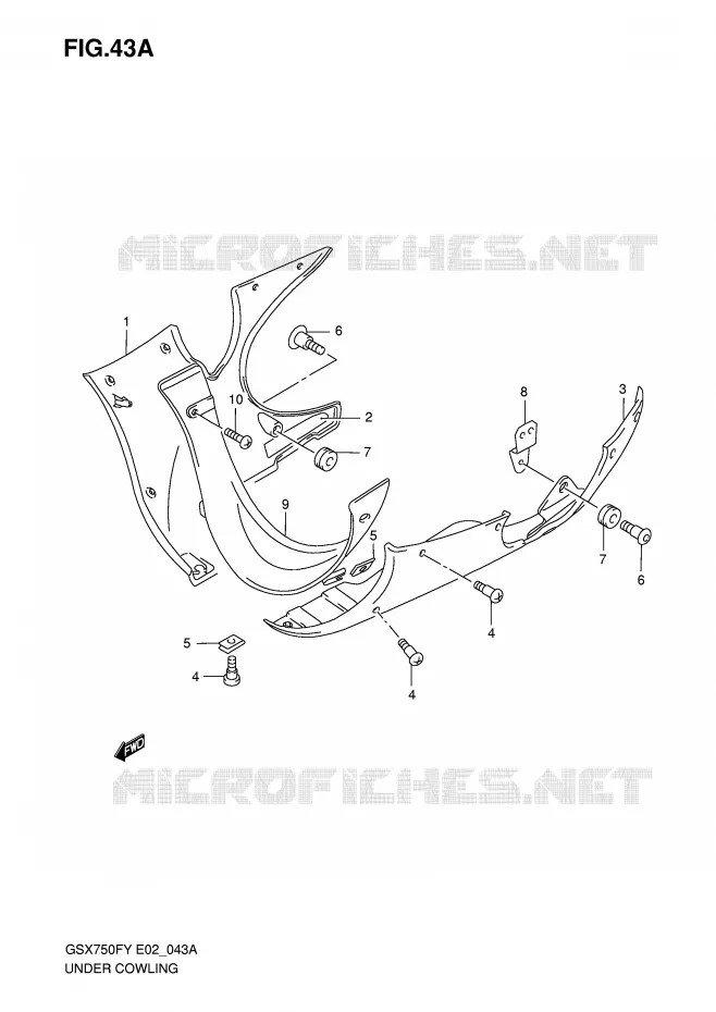 SABOT (MODELE K1) Suzuki MOTO 750 GSX-F 2002  GSX750FK2(E2)