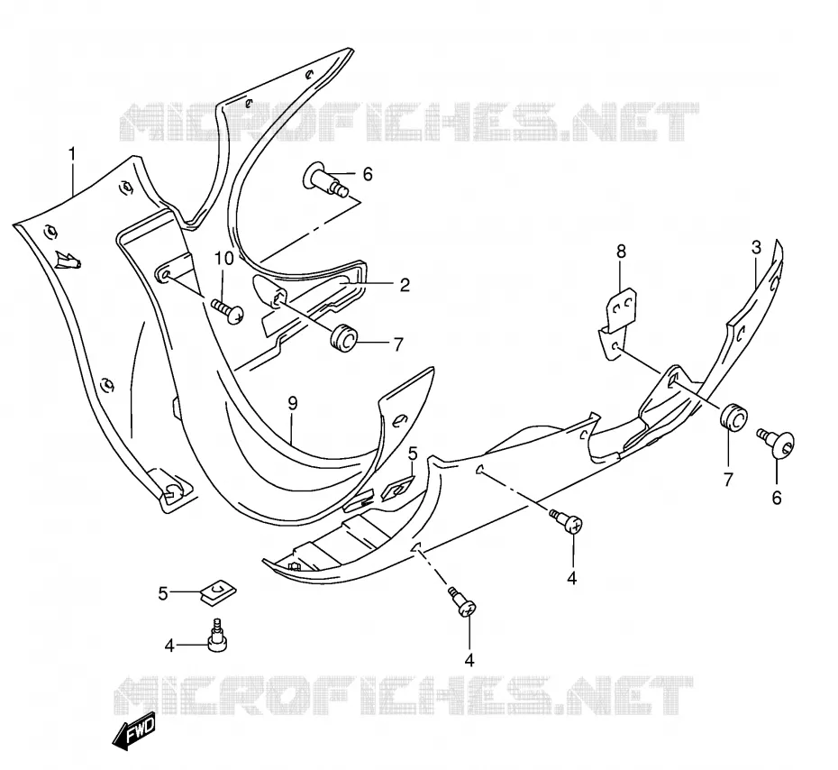 SABOT (MODELE K4/K5) Suzuki MOTO 600 GSX-F 2006  GSX600FK6(E2)