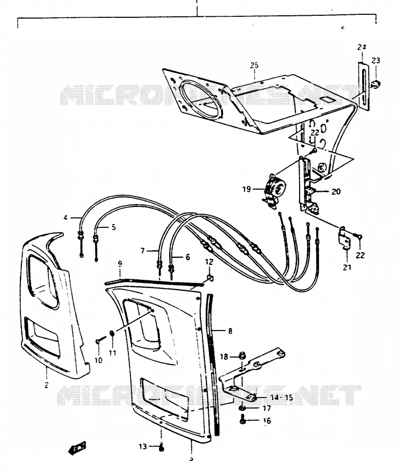 VENTILATION GV1400GDG/GTG/GDH/GDJ OPT Suzuki MOTO 1400 CAVALCADE 1987  GV1400GDH(G/H/J)