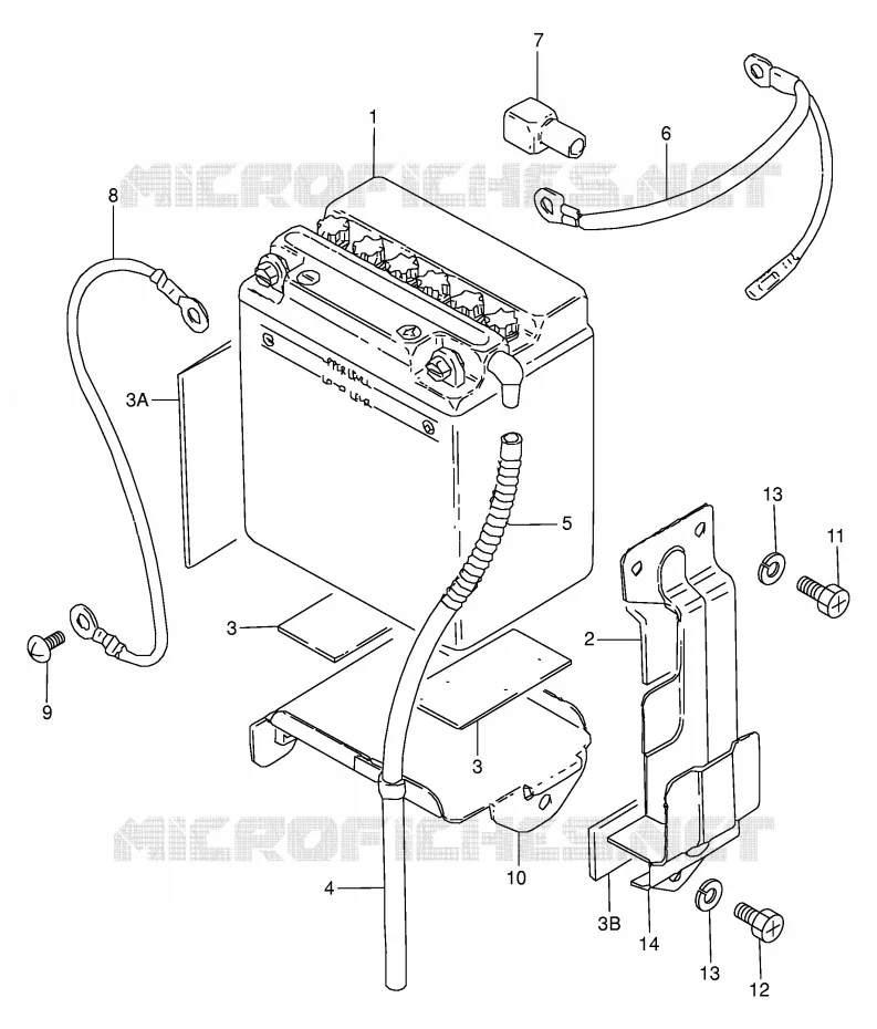 BATTERIE Suzuki MOTO 125 Autres-modeles 1974  K125L(E7)
