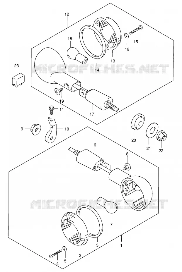CLIGNOTANTS Suzuki MOTO 250 MARAUDER 2000  GZ250Y(E1)