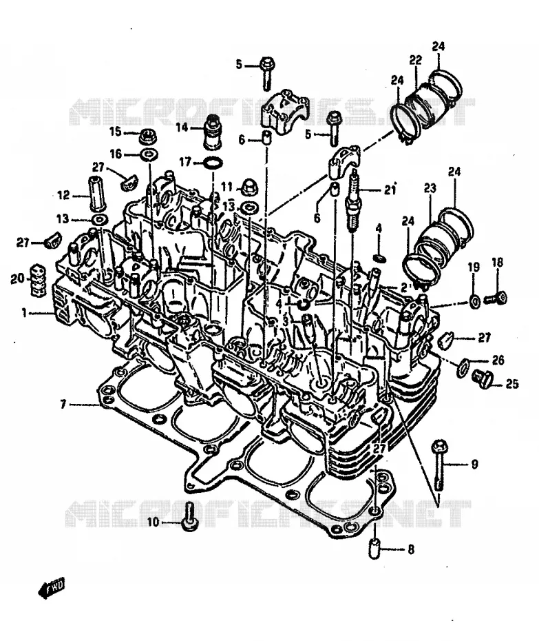CULASSE Suzuki MOTO 750 GSX-S 1982  GSX750SZ