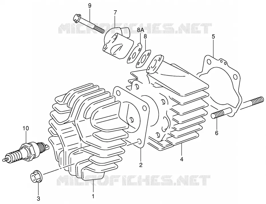 CYLINDRE Suzuki MOTO 50 JR 2000  JR50Y(P3/P28)
