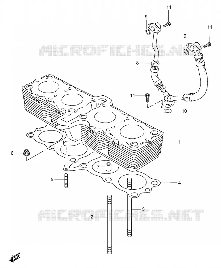 CYLINDRE Suzuki MOTO 600 GSX-F 2000  GSX600FY(E2)