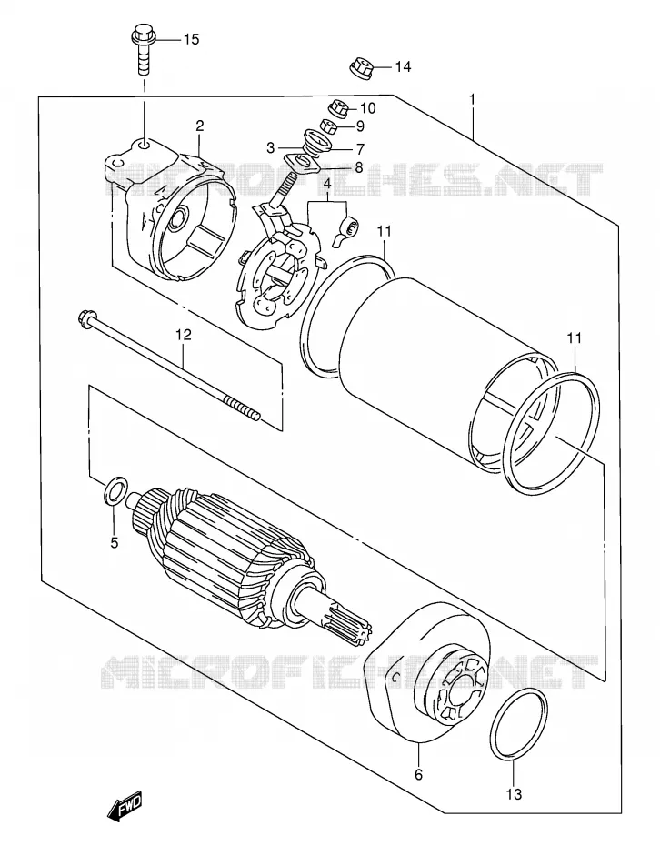 DEMARREUR (VOIR NOTE) Suzuki MOTO 650 SAVAGE 2003  LS650PK3(E2)
