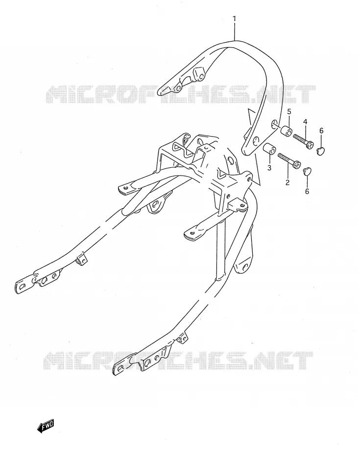 DOSSERET Suzuki MOTO 750 GSX-F 1995  GSX750FS(E28)