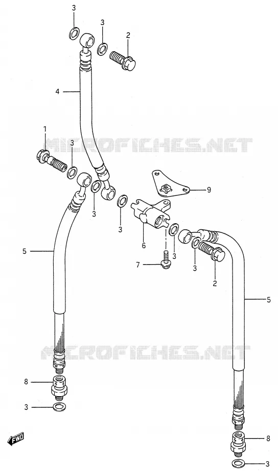 DURITE DE FREIN AVANT Suzuki MOTO 600 GSX-F 1992  GSX600FN(E28)