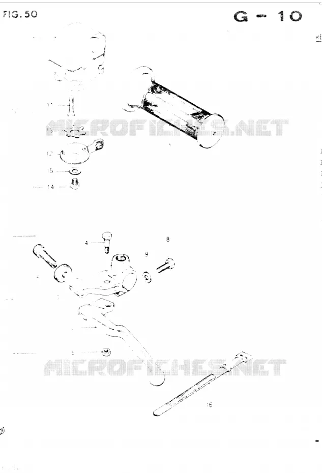 ENSEMBLE POIGNEE GAUCHE Suzuki MOTO 400 GSX 1984  GSX400EE(E2)