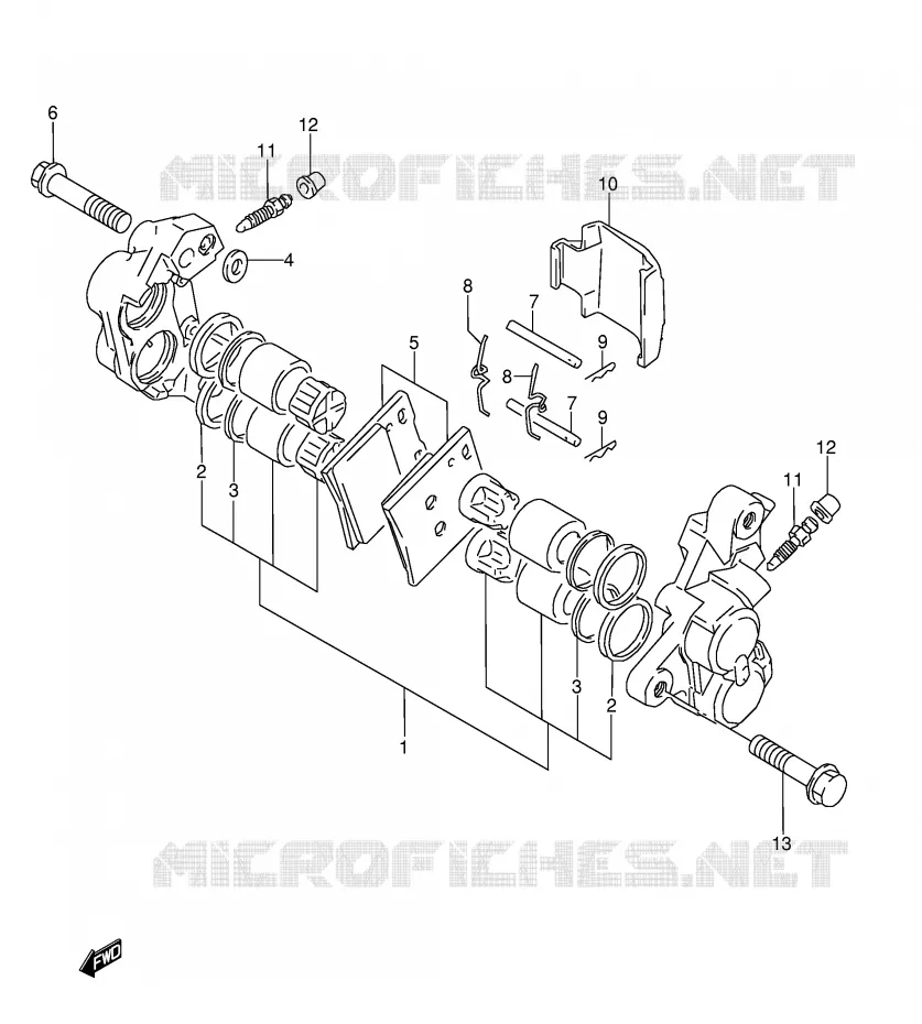 ETRIER DE FREIN AVANT Suzuki MOTO 600 GSX-F 1988  GSX600FUJ(E2)