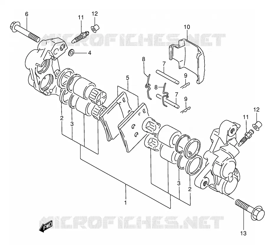 ETRIER DE FREIN AVANT Suzuki MOTO 750 GSX-F 1992  GSX750FN(E2)