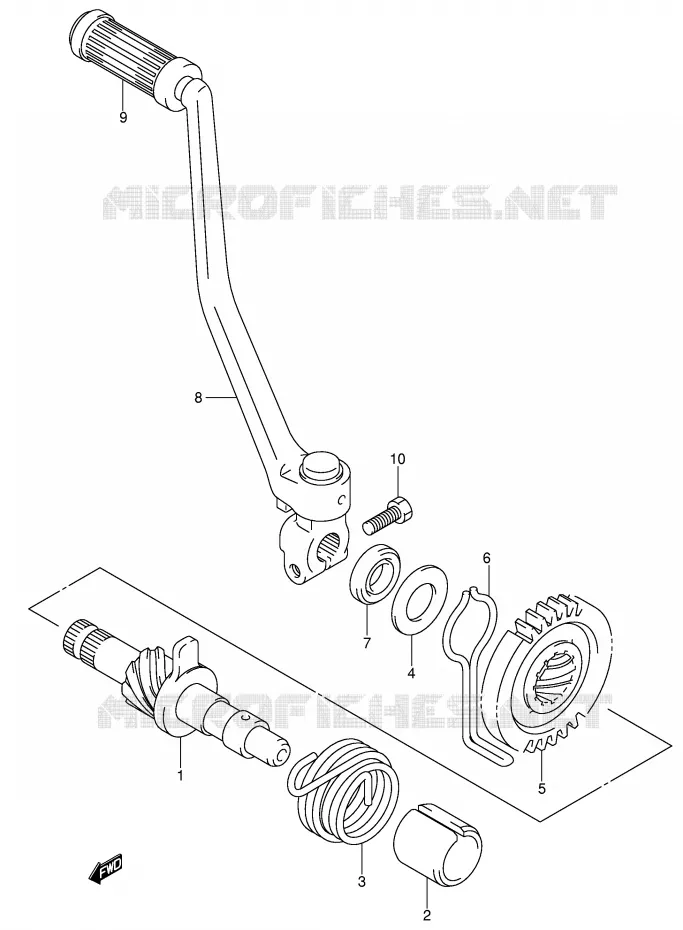 KICK Suzuki MOTO 80 JR 2003  JR80K3(P3/P28)