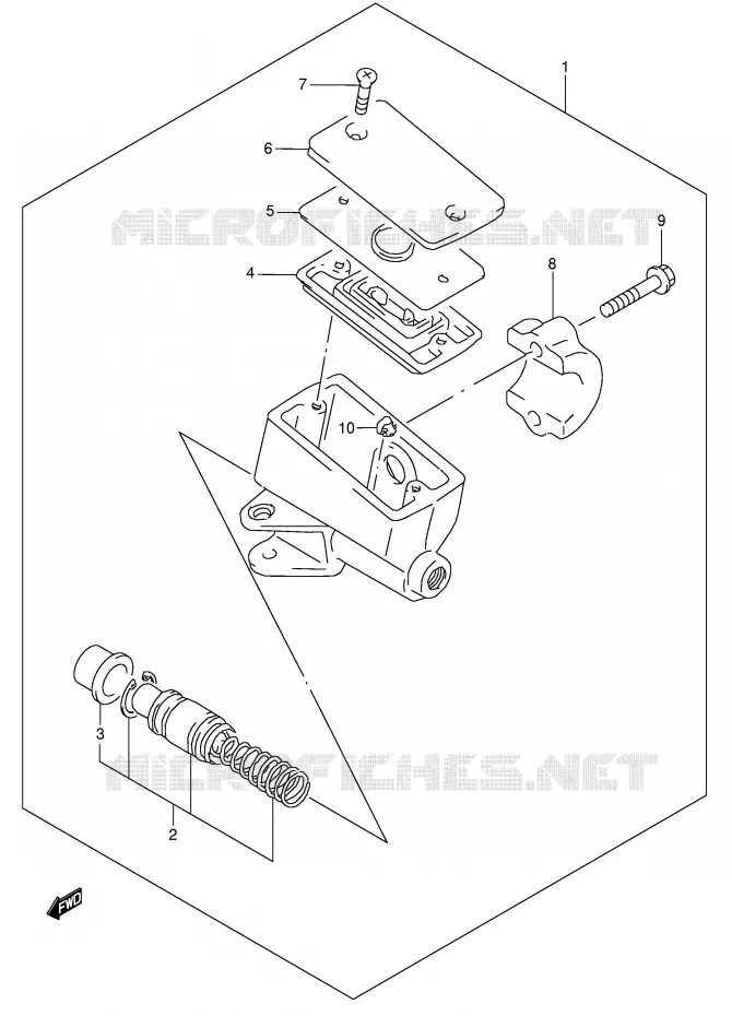 MAITRE CYLINDRE AVANT Suzuki MOTO 600 GSX-F 2006  GSX600FK6(E2)