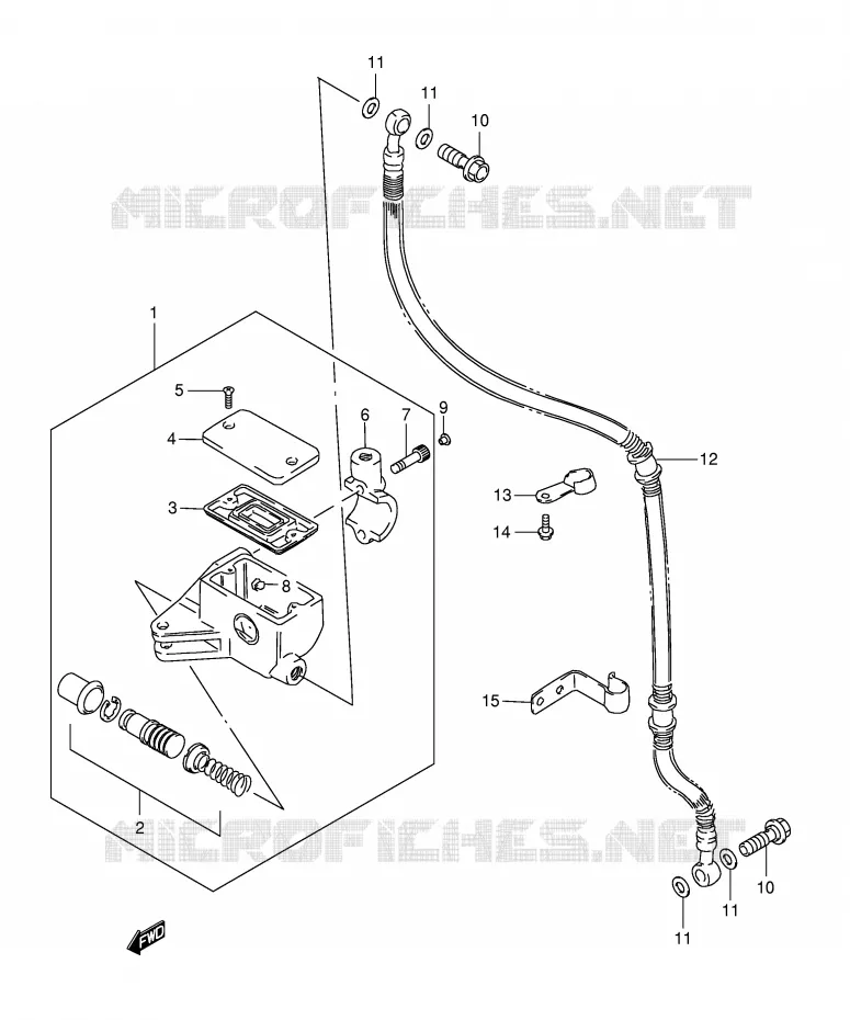 MAITRE CYLINDRE AVANT Suzuki MOTO 650 SAVAGE 1996  LS650PT(E2)