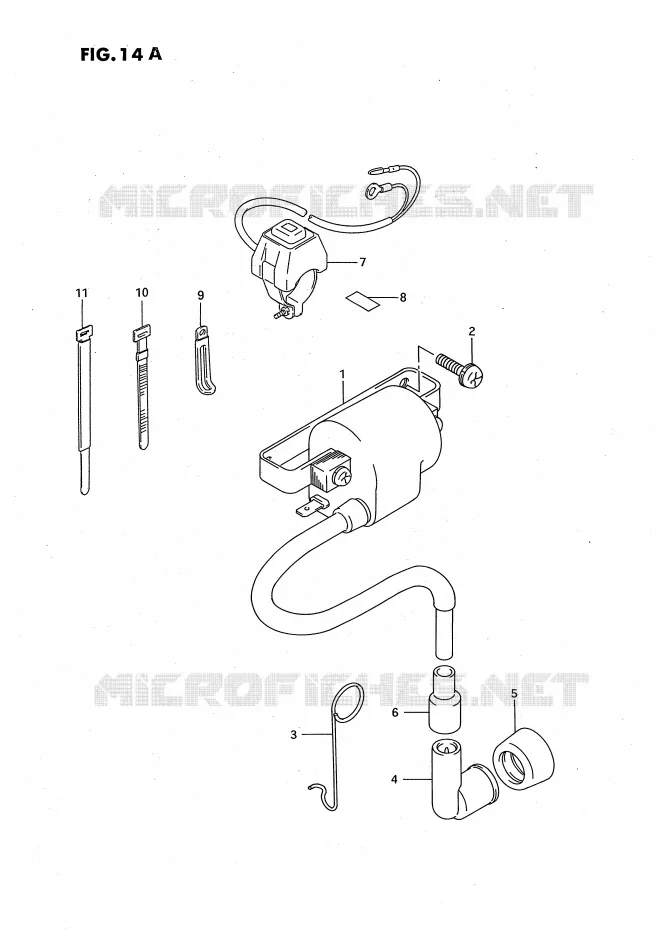 PARTIE ELECTRIQUE (MODELE S) Suzuki MOTO 50 JR 1994  JR50R(P3)