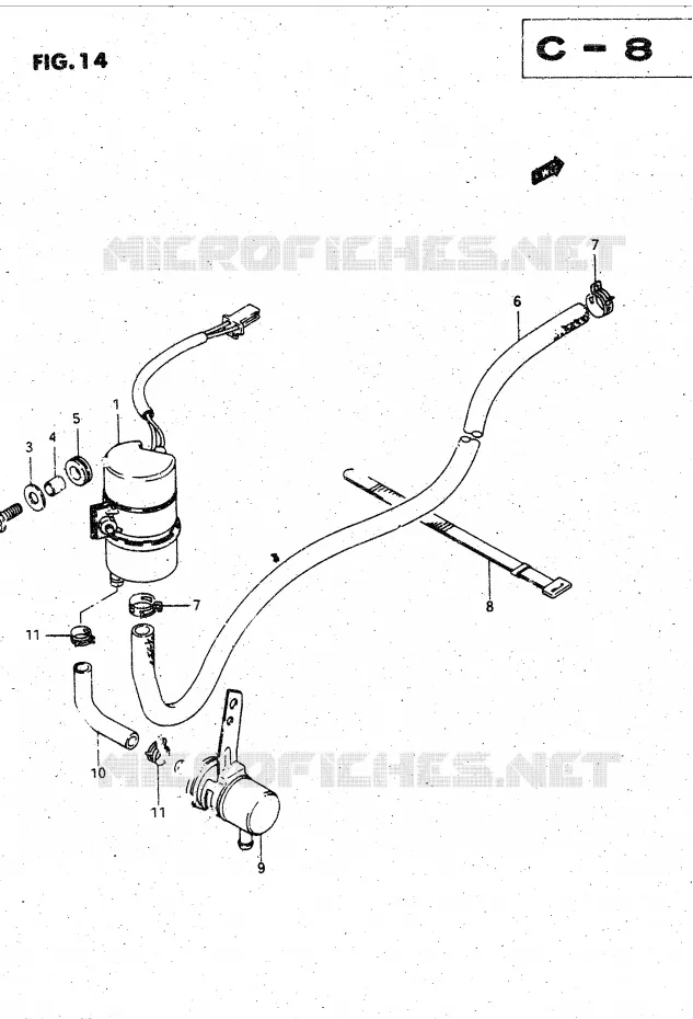 POMPE A ESSENCE Suzuki MOTO 1400 CAVALCADE 1987  GV1400GDH(DG-DJ/CJ)