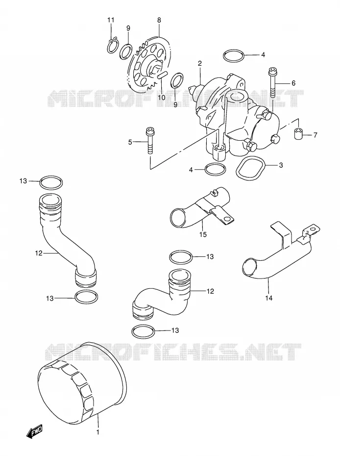 POMPE A HUILE Suzuki MOTO 750 GSX-F 2000  GSX750FY(E2)