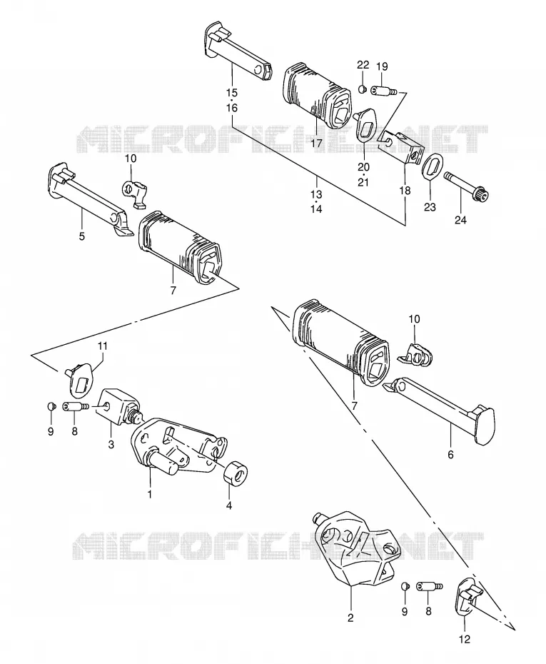 REPOSE PIED Suzuki MOTO 650 BOULEVARD 2001  LS650PK1(E3/E28)