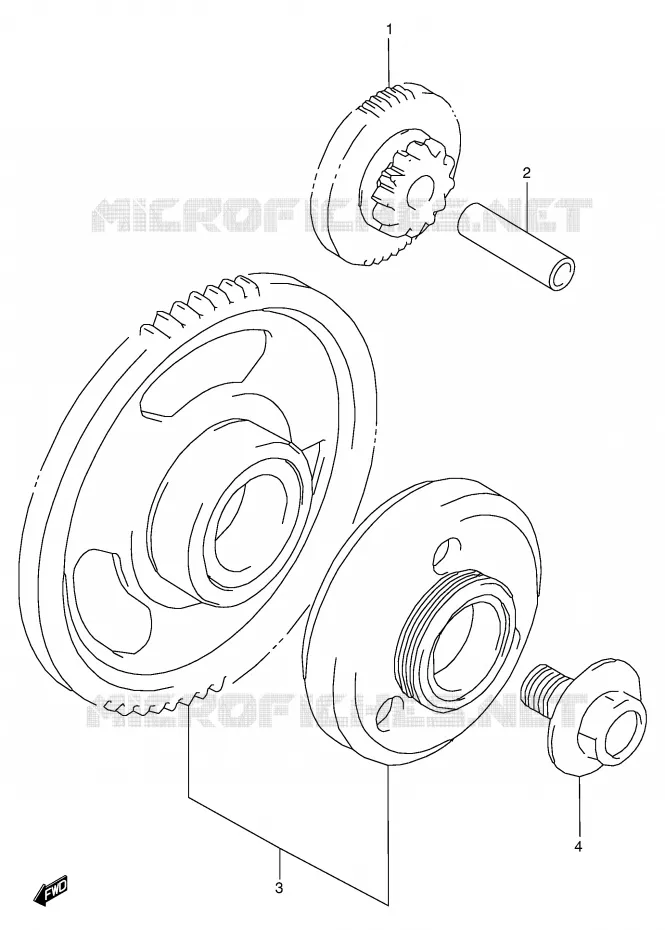 ROUE LIBRE DE DEMARREUR Suzuki MOTO 600 GSX-F 2000  GSX600FY(E2)