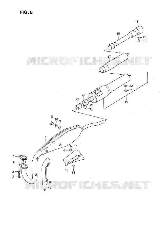 SILENCIEUX Suzuki MOTO 50 JR 1992  JR50N(P28)