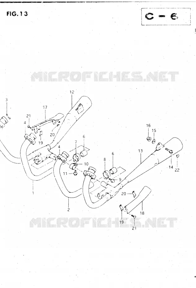 SILENCIEUX Suzuki MOTO 500 GSX-E 1985  GSX500ESF(E39)