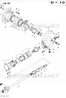 ARBRE DE TRANSMISSION   COUPLE CONIQUE ARRIERE pour Suzuki CAVALCADE 1400 1987