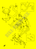 SYSTÈME DE RECYCLAGE GAZ D'ECHAPPEMENT (MODELE K/L/M/N E18) pour Suzuki GSX-F 600 1988