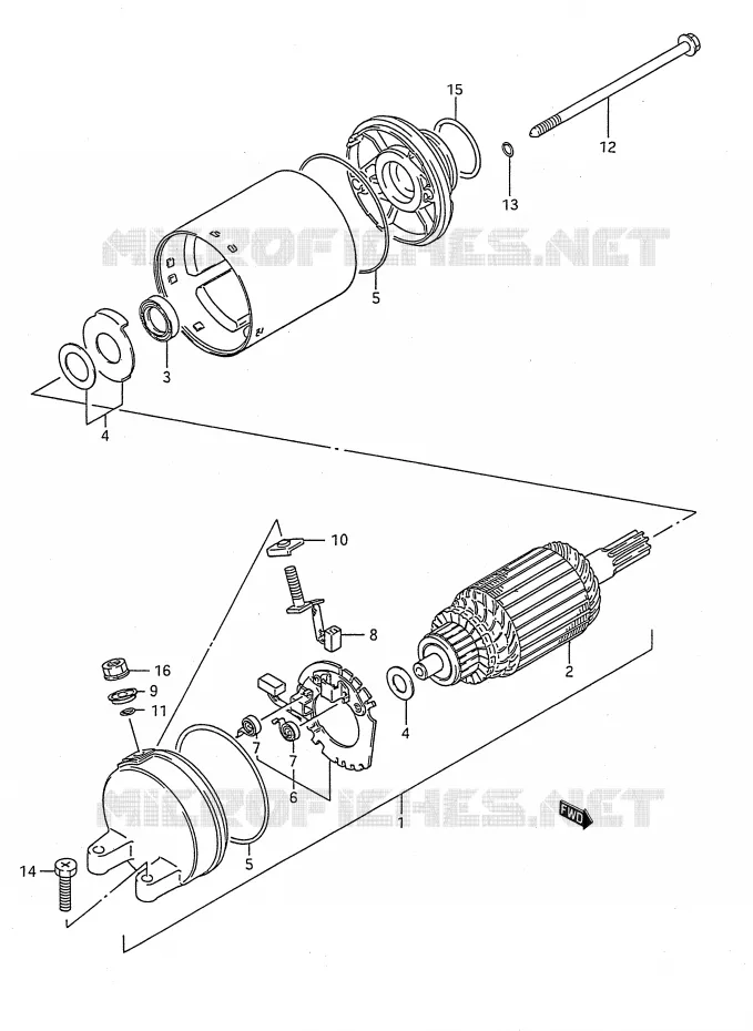 ALTERNATEUR Suzuki MOTO 750 GSX-F 1991  GSX750FM(E28)