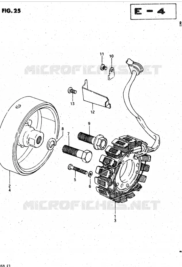 ALTERNATEUR Suzuki MOTO 750 GSX-S 1983  GSX750SD(E1)