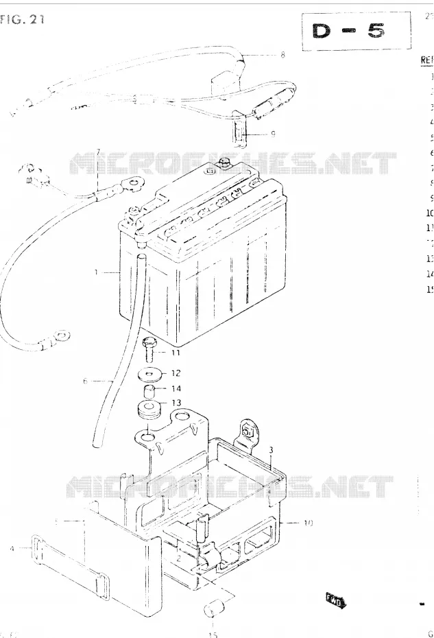 BATTERIE Suzuki MOTO 400 GSX 1984  GSX400SE(E2)