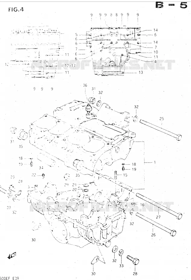 CARTER Suzuki MOTO 500 GSX-E 1985  GSX500ESF(E39)
