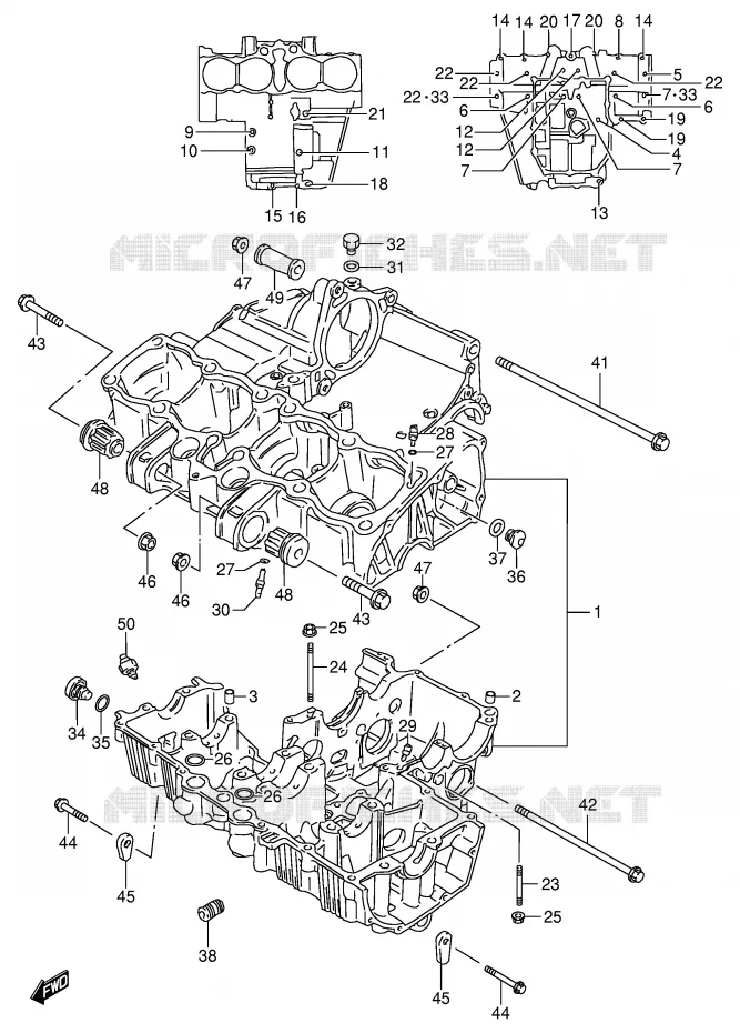 CARTER Suzuki MOTO 600 GSX-F 1997  GSX600FV(E2)