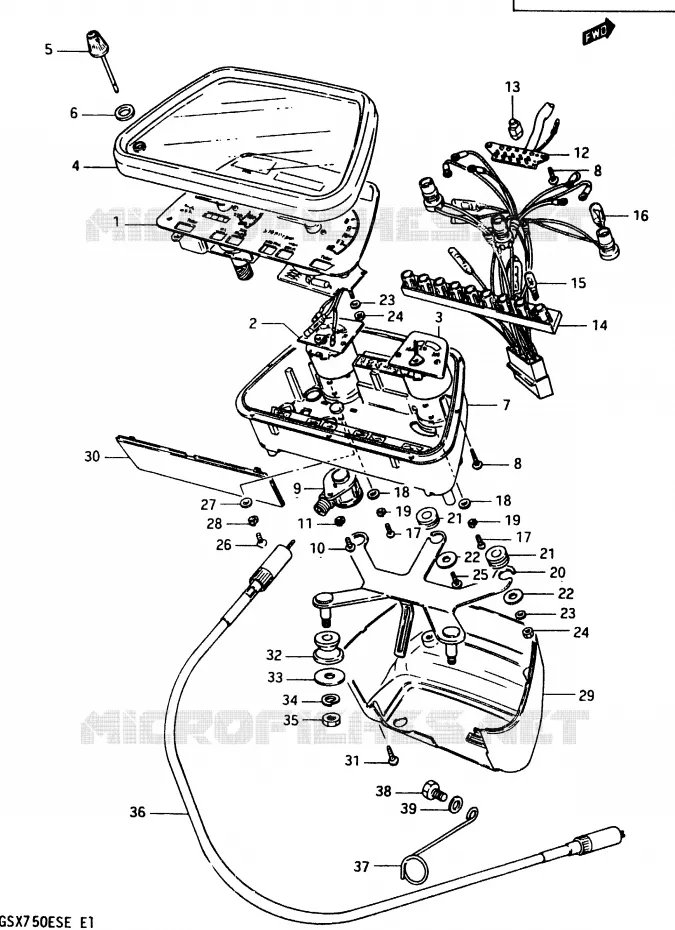 COMPTEUR Suzuki MOTO 750 GSX-E 1984  GSX750EE(D/E)