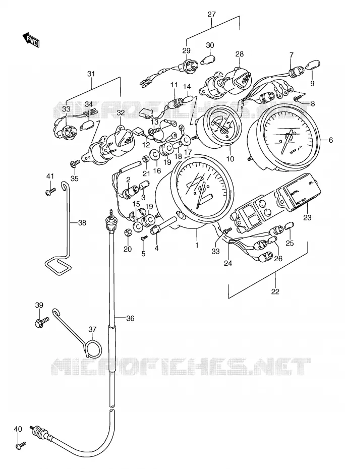 COMPTEUR Suzuki MOTO 750 GSX-F 1994  GSX750FR(E2)
