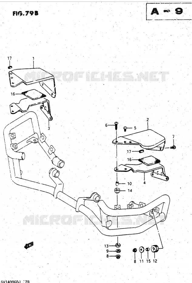 COUVERCLES FEU DE POSITION (GV1400GCJ) Suzuki MOTO 1400 CAVALCADE 1986  GV1400GDG(DG-DJ/CJ)
