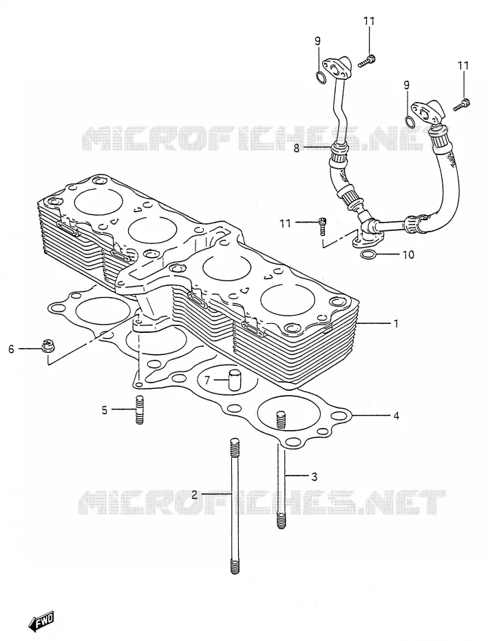 CYLINDRE Suzuki MOTO 600 GSX-F 1990  GSX600FL(E28)