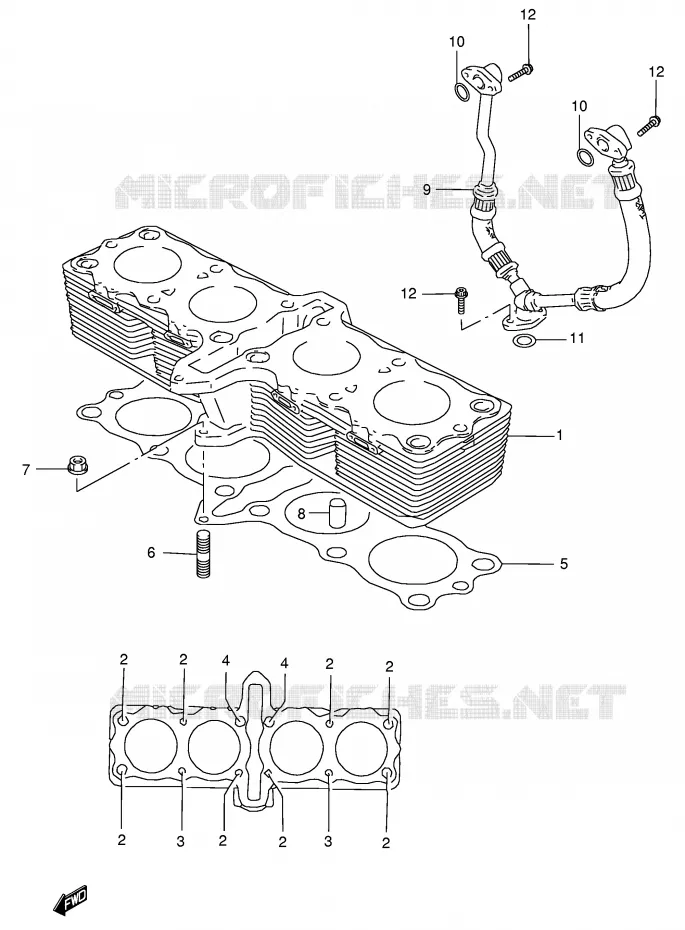 CYLINDRE Suzuki MOTO 750 GSX 2000  GSX750Y(E4)