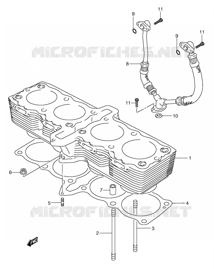 CYLINDRE Suzuki MOTO 750 GSX-F 1992  GSX750FN(E2)