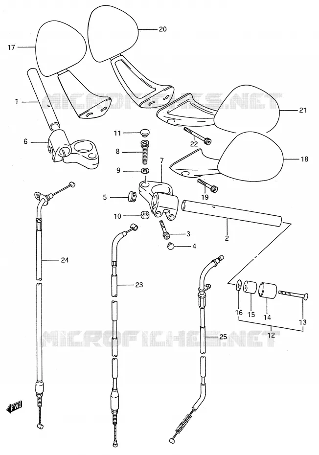 GUIDON Suzuki MOTO 600 GSX-F 1992  GSX600FU2N(E28)