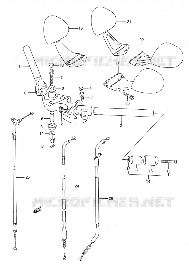 GUIDON Suzuki MOTO 750 GSX-F 1995  GSX750FS(E28)