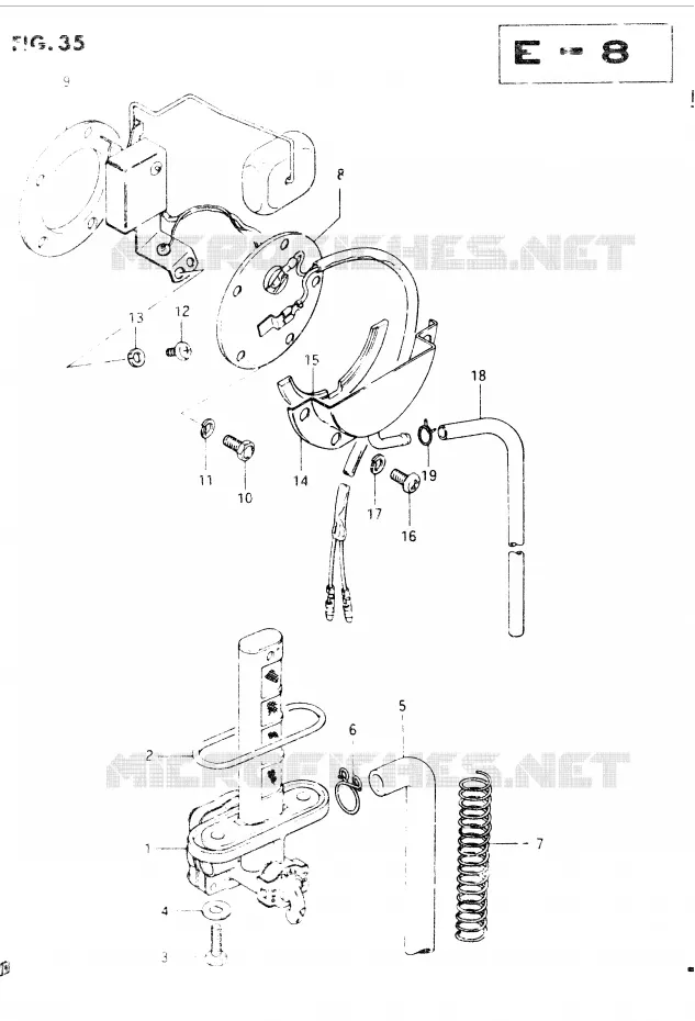 ROBINET D'ESSENCE Suzuki MOTO 400 GSX 1984  GSX400EE(E2)
