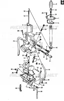 CARBURATEUR MOTEUR/TRANSMISSION 125 suzuki-moto RG 1993 DP020827