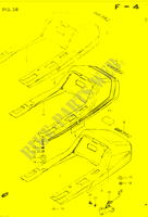 CARENAGE ARRIERE   CAPOT DE SELLE (GSX400SE/SF/SG,GSX400EF E17) pour Suzuki GSX 400 1984